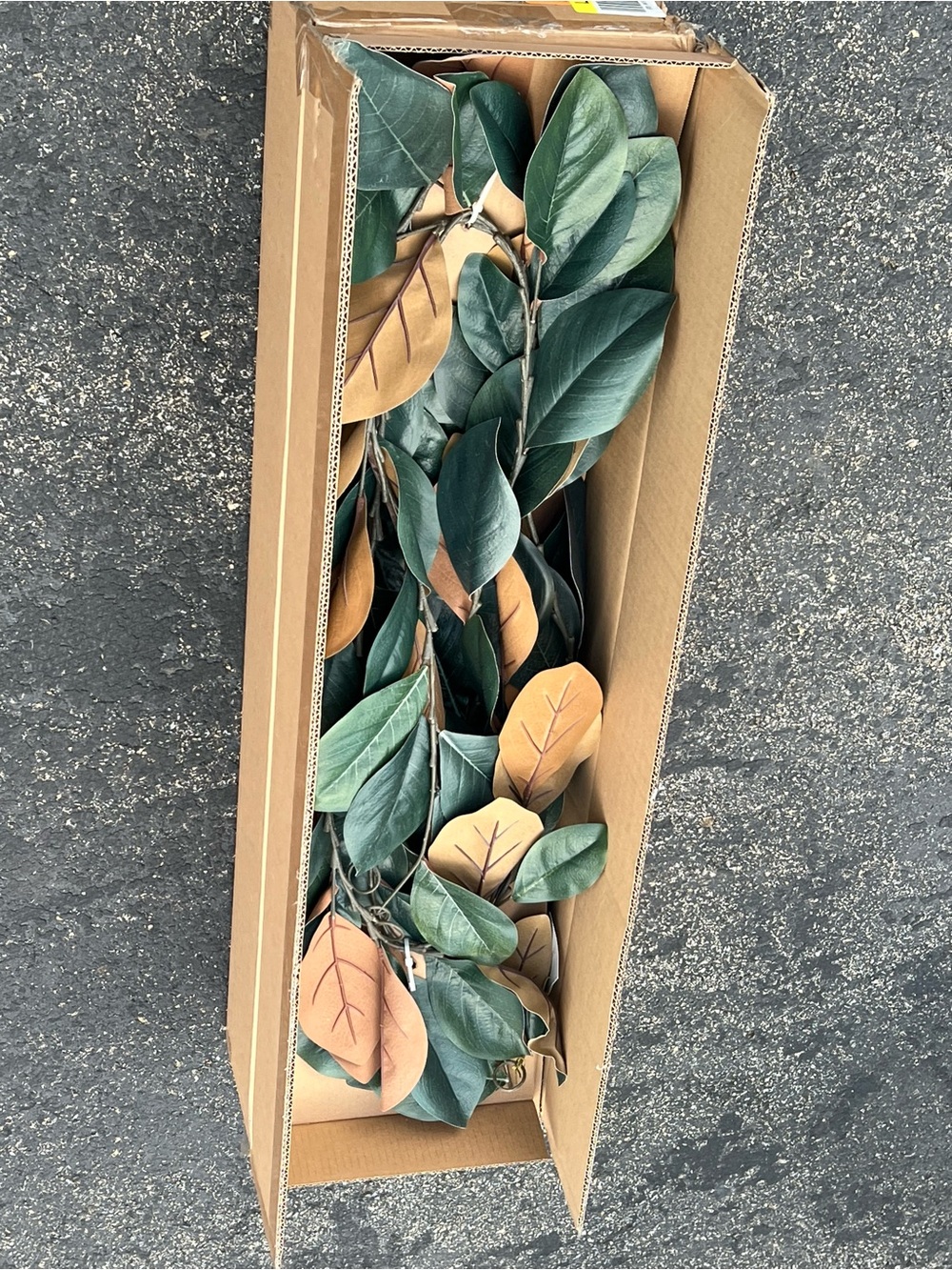 Faux Magnolia Garland for Home Decor